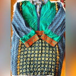 UK Brand Malini Cotton Voile blockprint tunic